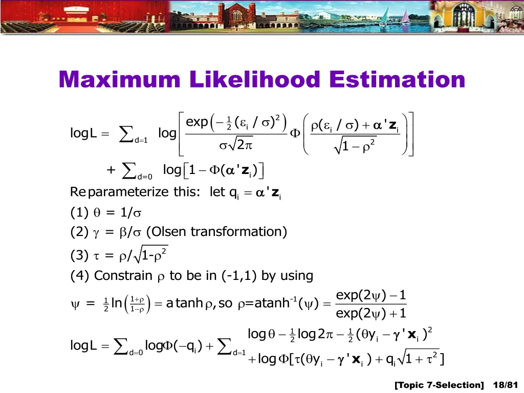 maximum likelihood estimation