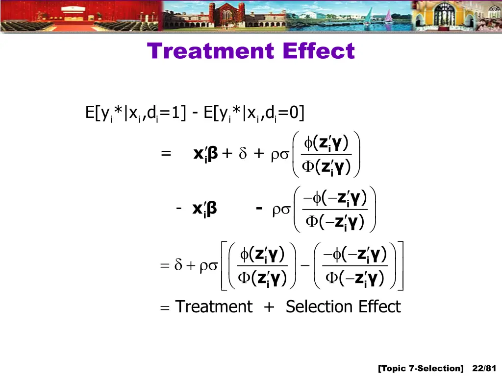 treatment effect