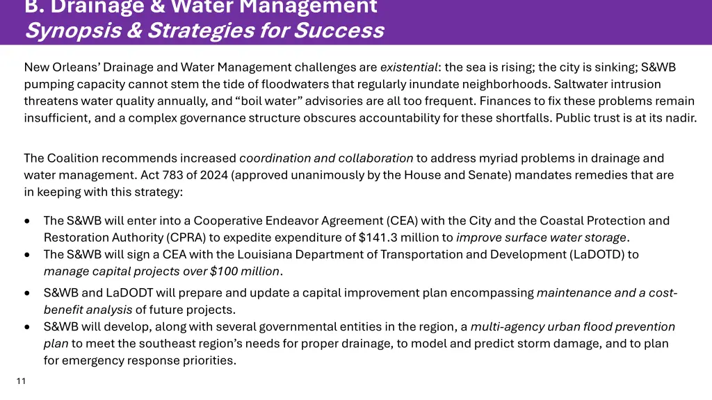 b drainage water management synopsis strategies