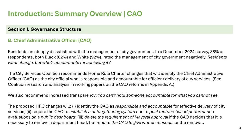 introduction summary overview cao