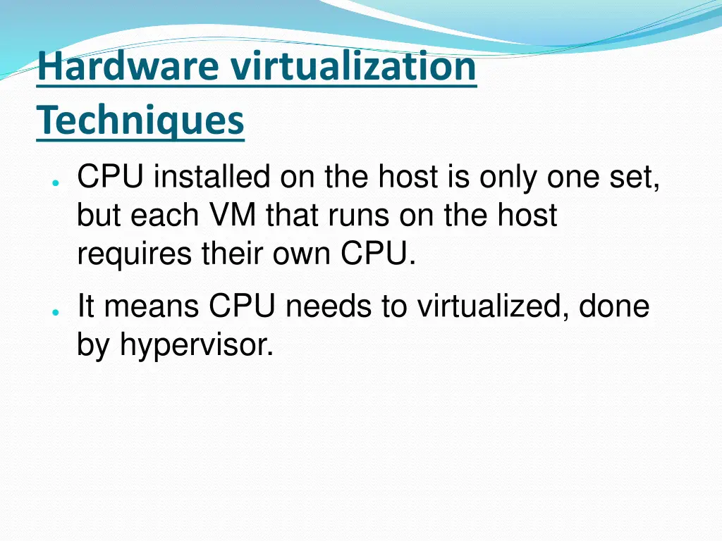 hardware virtualization techniques