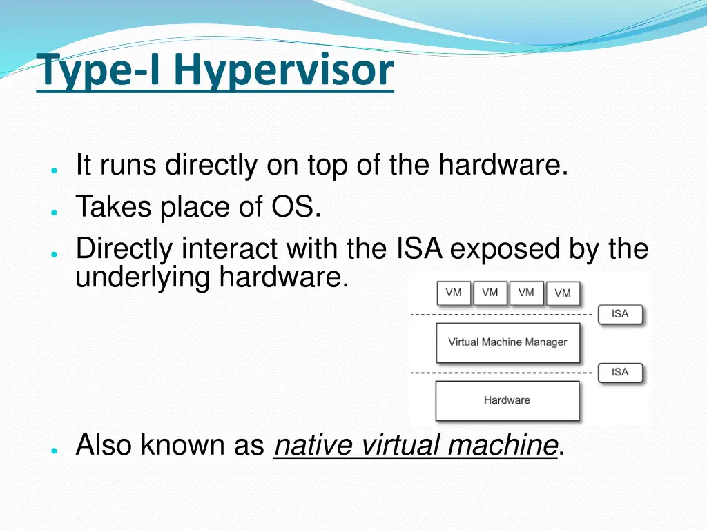 type i hypervisor