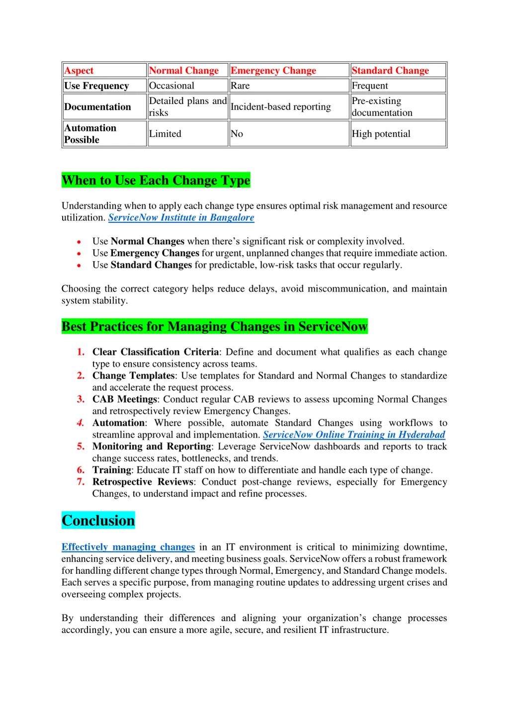 aspect use frequency