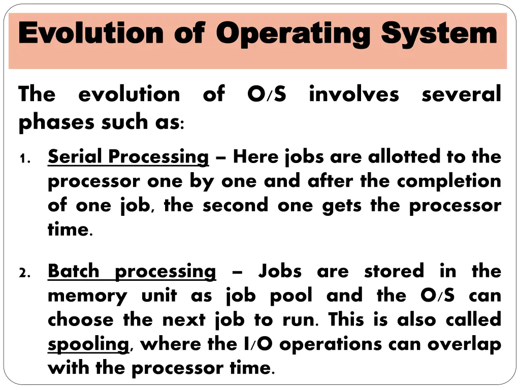 evolution of operating system evolution