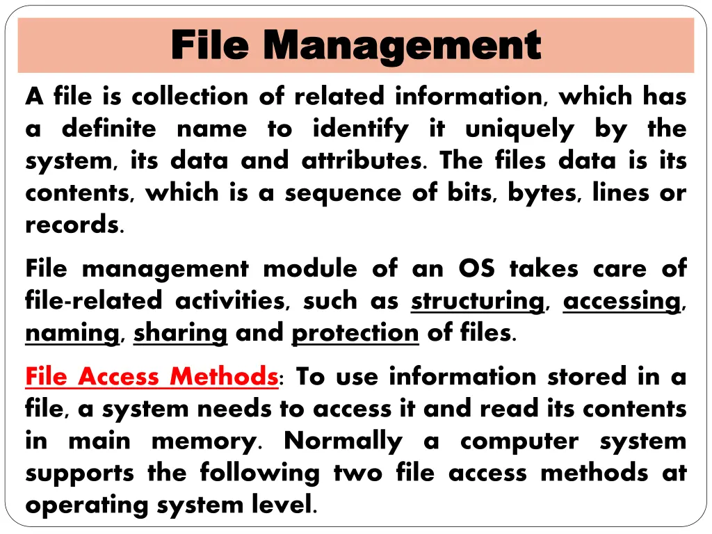 file management file management