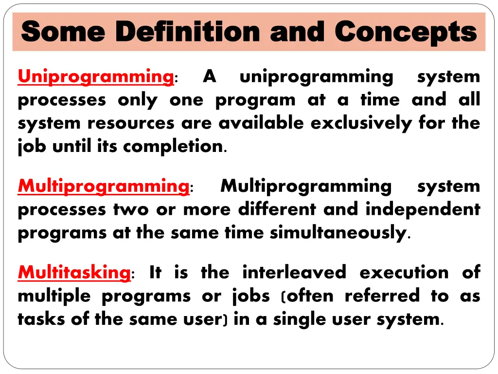 some definition and concepts some definition