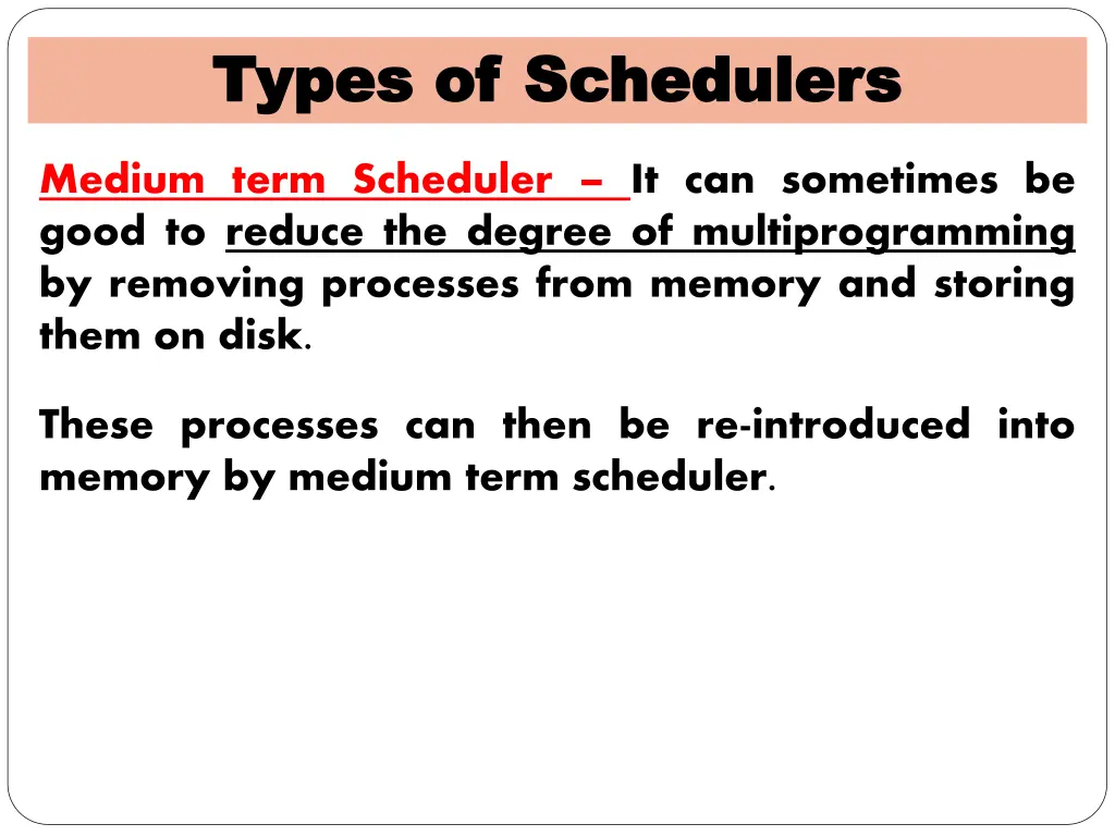 types of schedulers types of schedulers 2