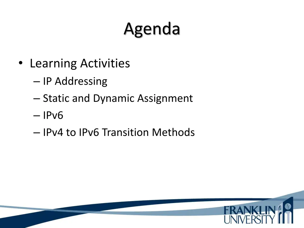 agenda