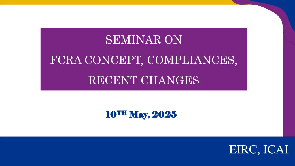 seminar on