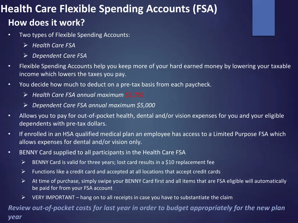 health care flexible spending accounts