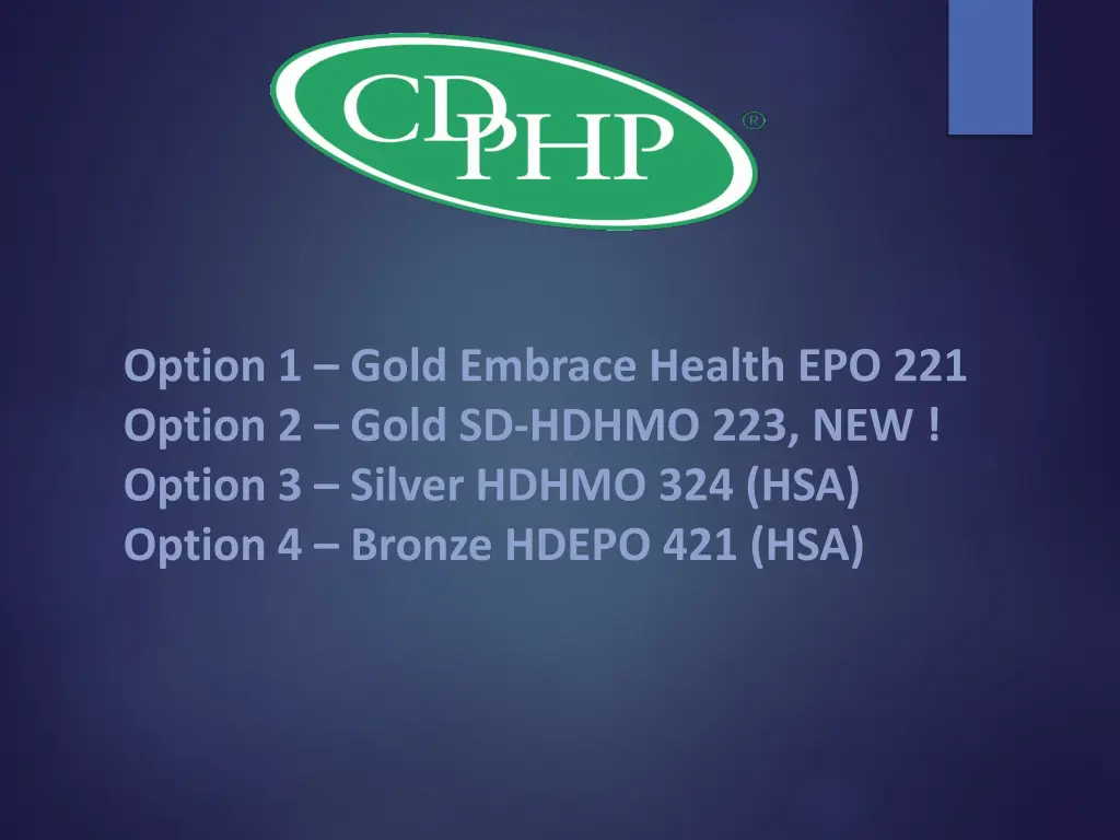 option 1 gold embrace health epo 221 option