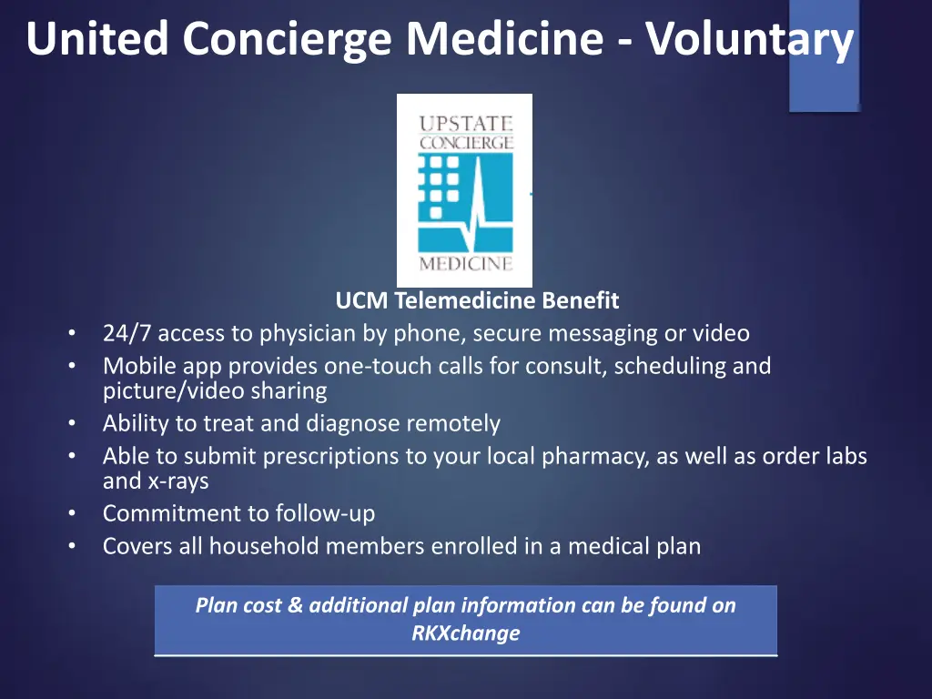 united concierge medicine voluntary