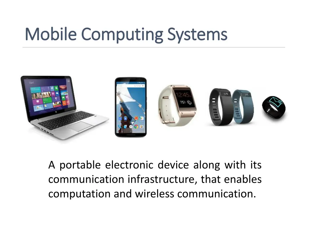 mobile computing systems mobile computing systems