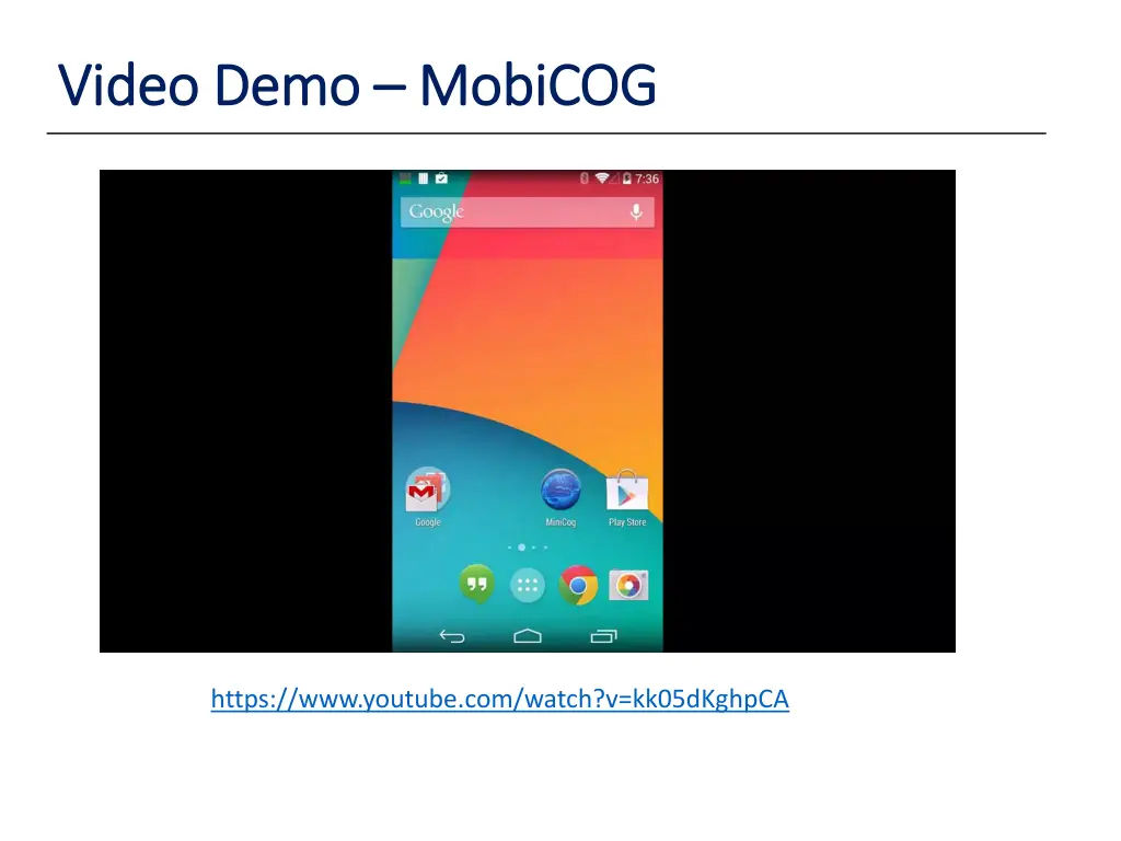 video demo video demo mobicog