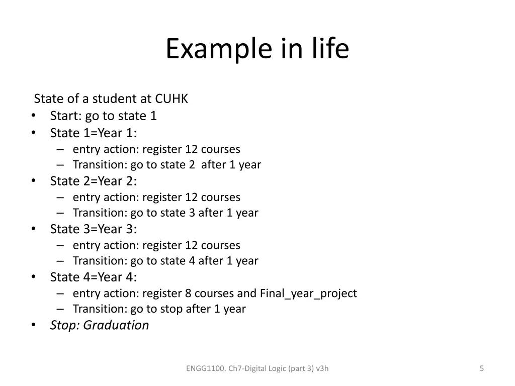 example in life