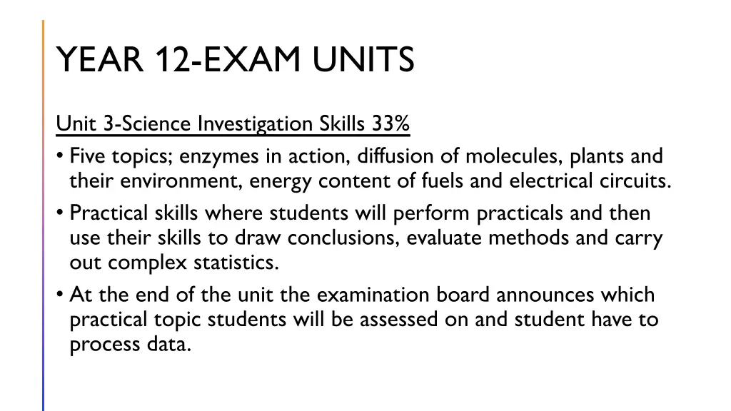 year 12 exam units 1