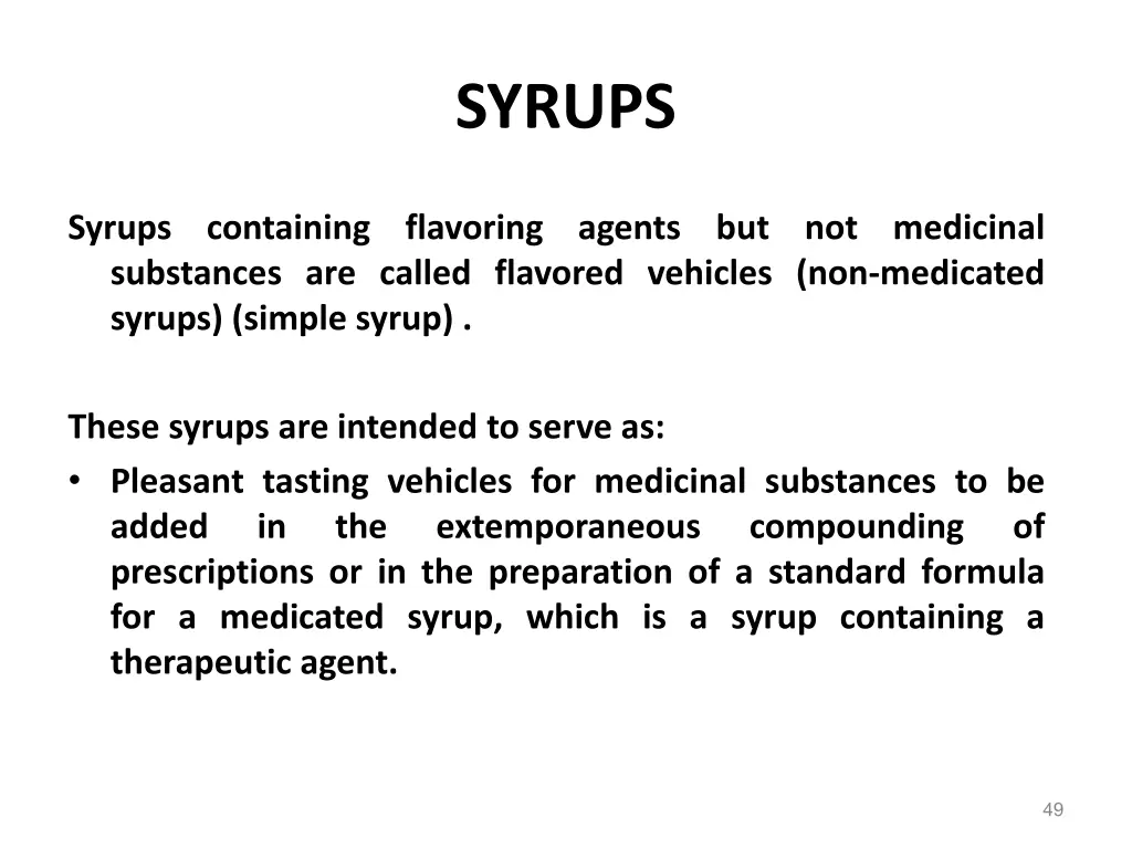 syrups 1