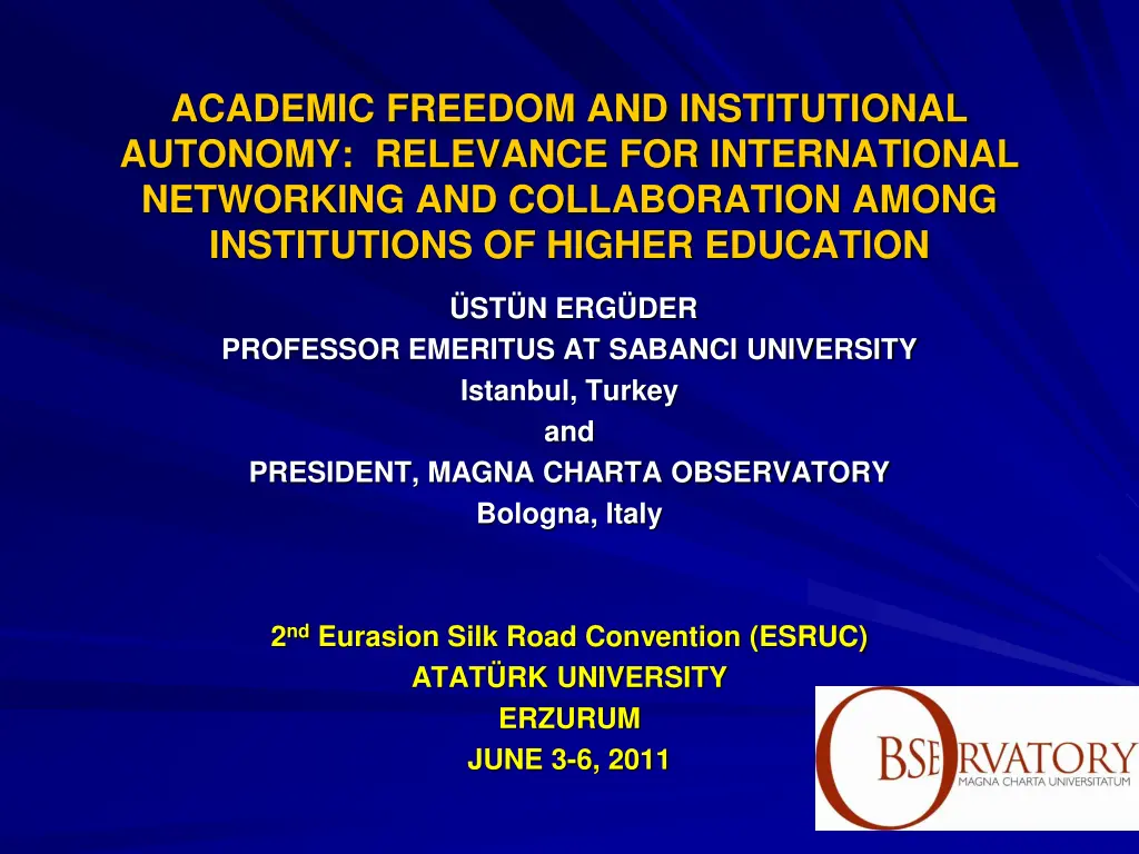 academic freedom and institutional autonomy