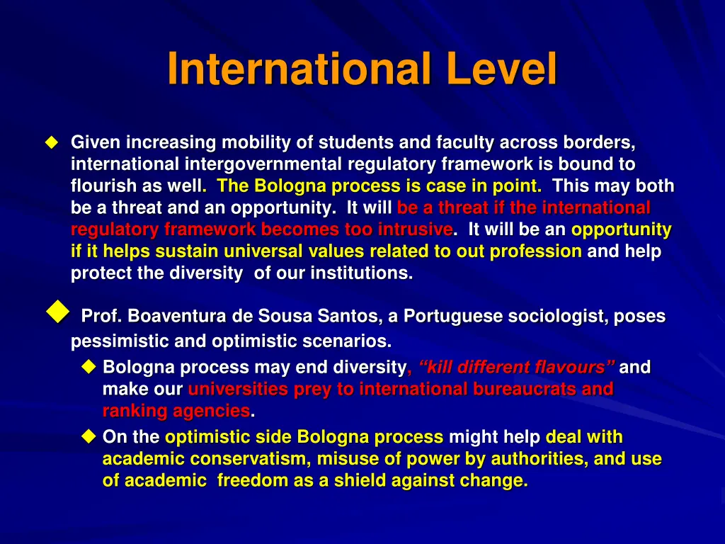 international level