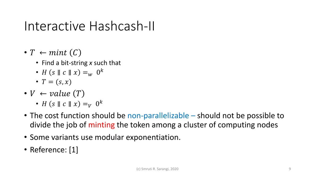 interactive hashcash ii