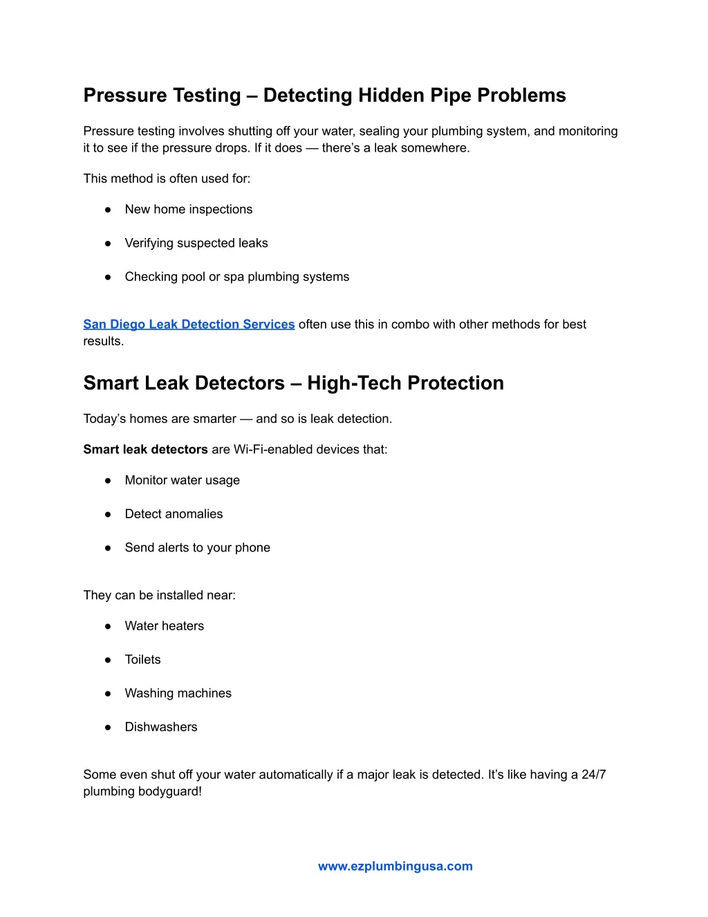 pressure testing detecting hidden pipe problems