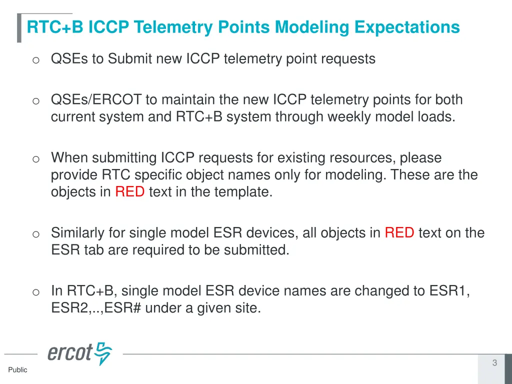 rtc b iccp telemetry points modeling expectations