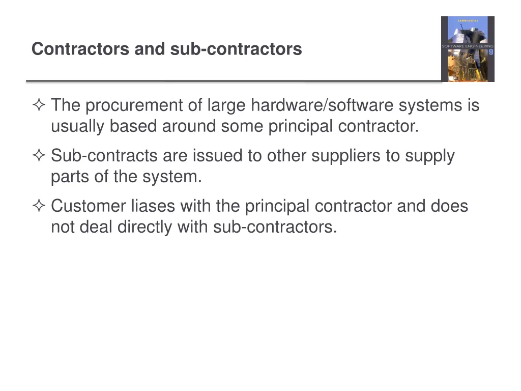 contractors and sub contractors