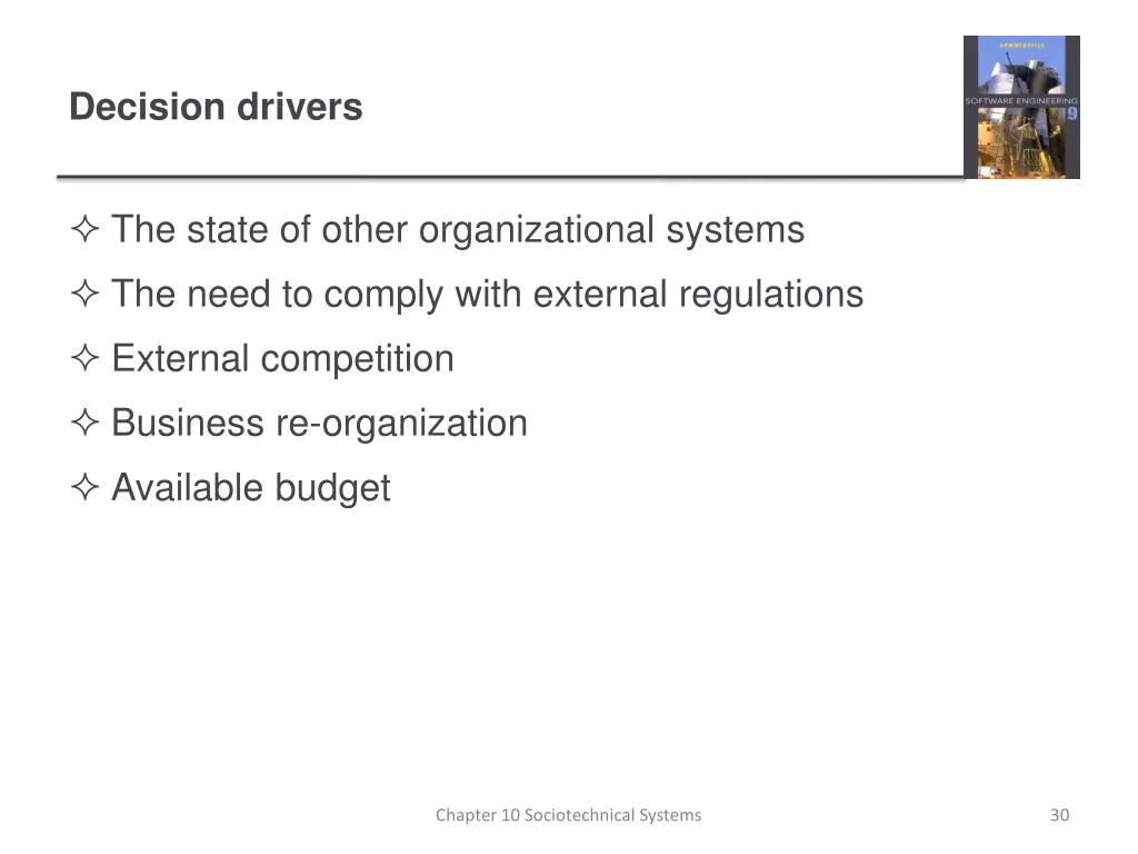 decision drivers
