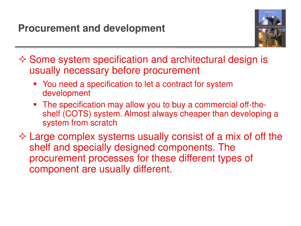 procurement and development