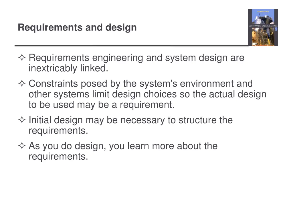 requirements and design