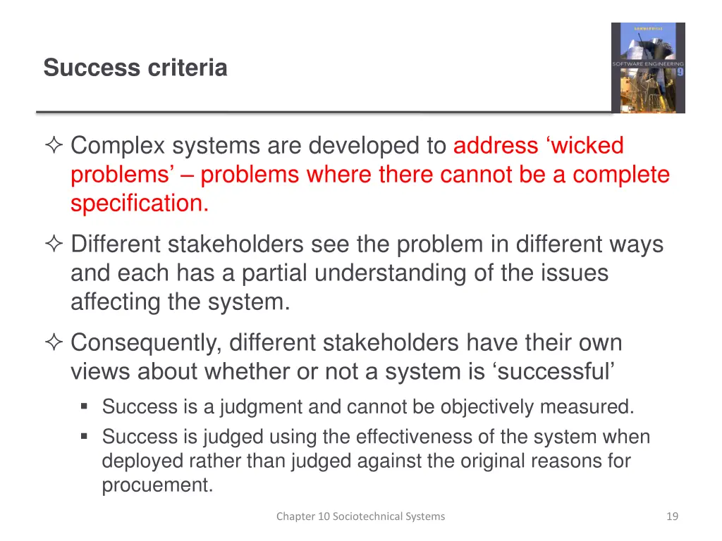 success criteria