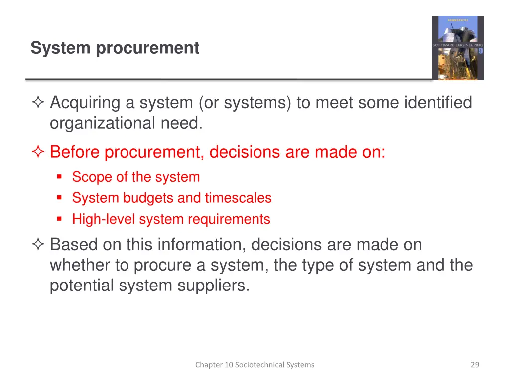 system procurement