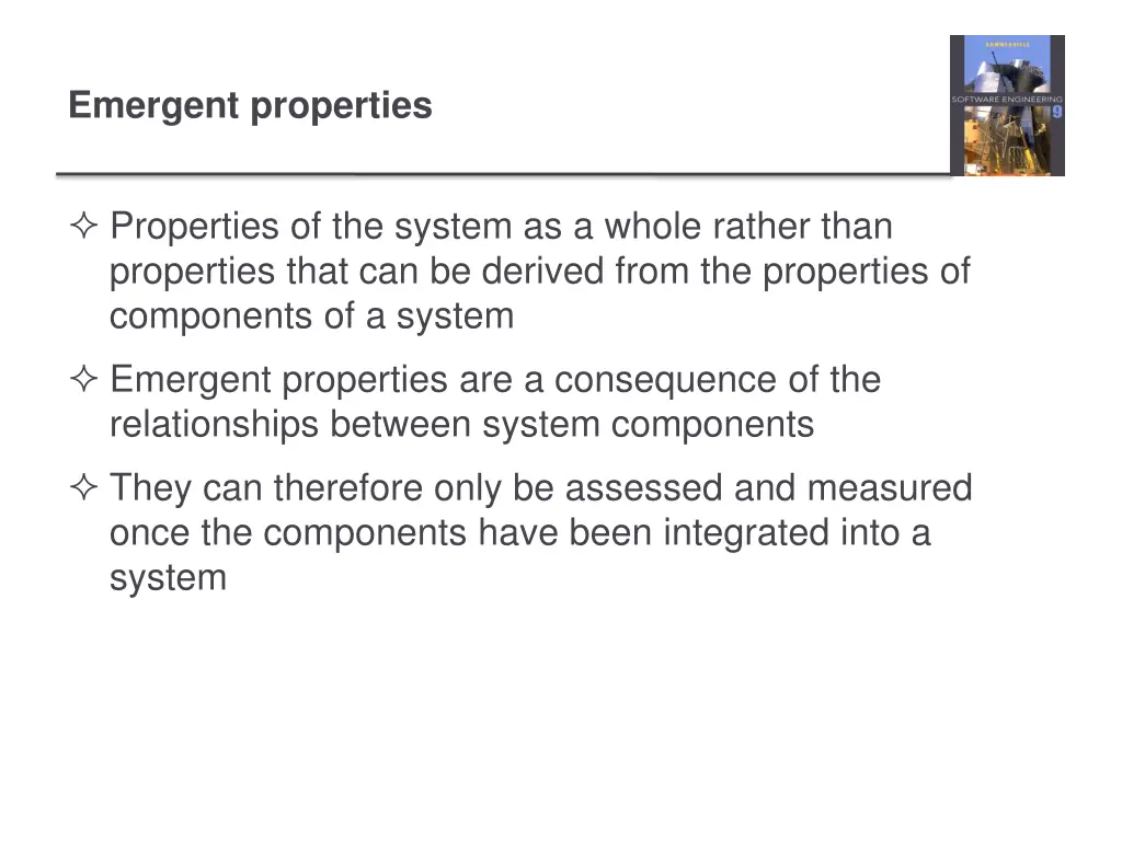 emergent properties