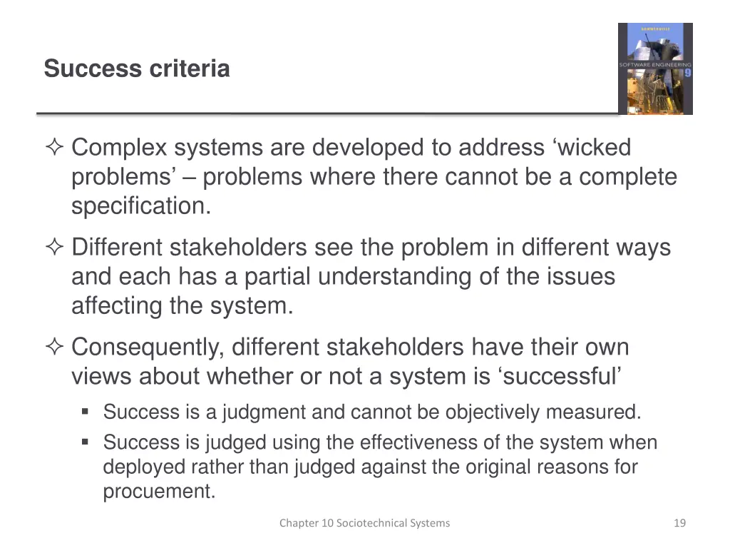 success criteria