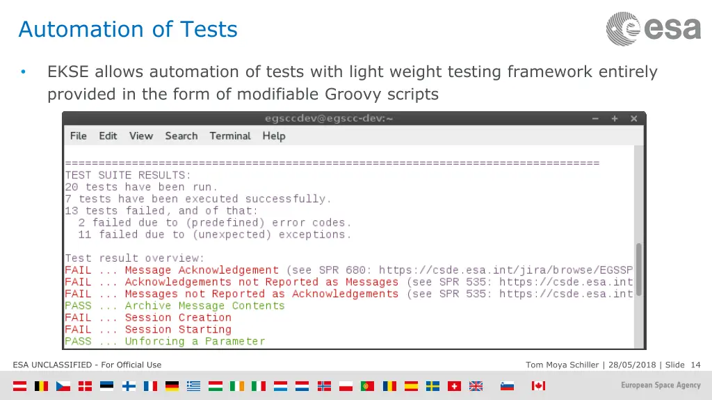 automation of tests