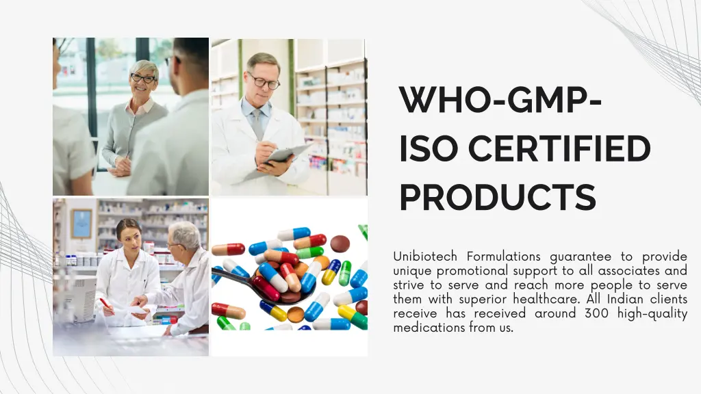who gmp iso certified products