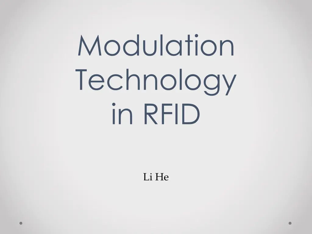modulation technology in rfid