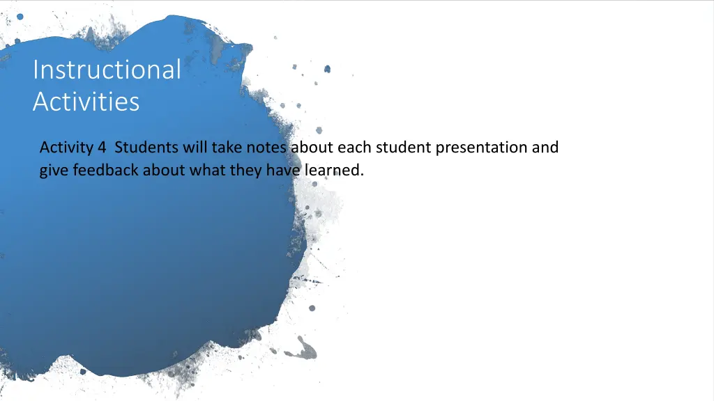instructional activities 1