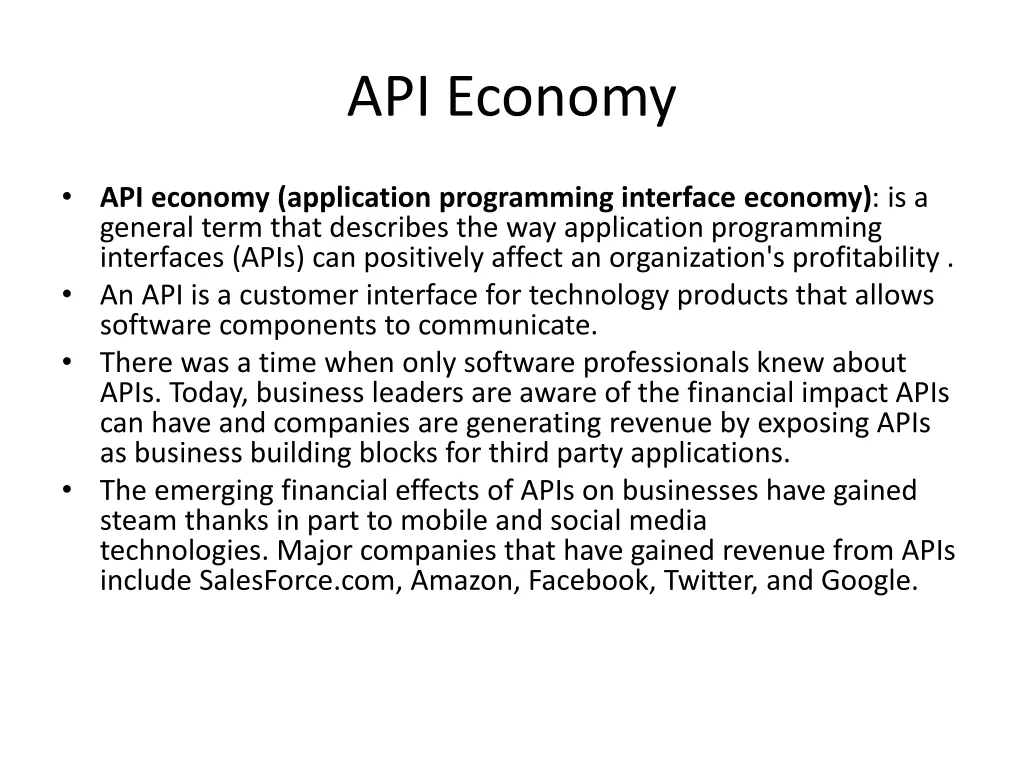 api economy