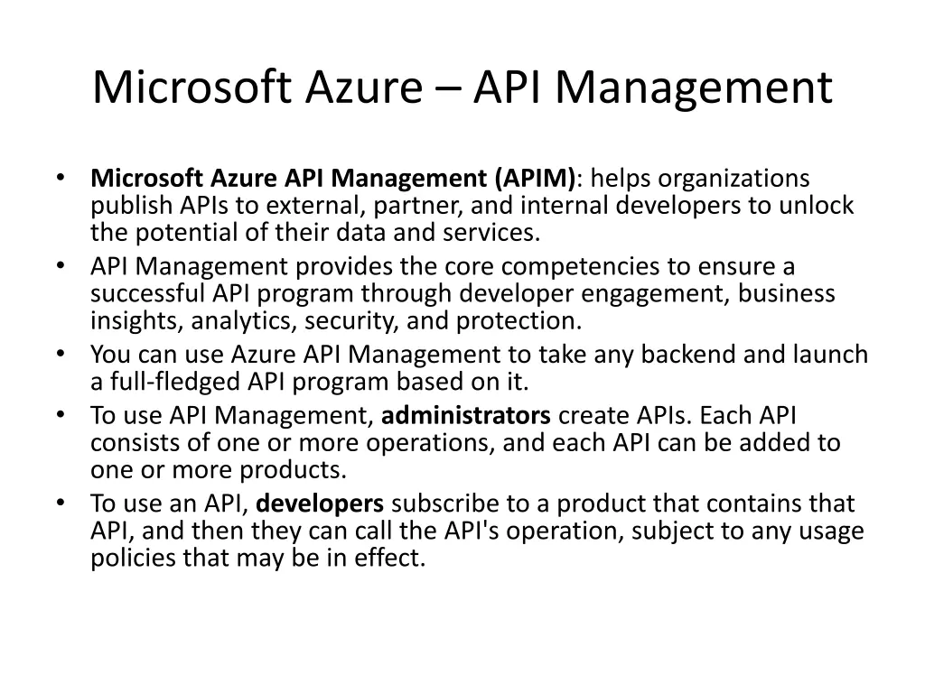 microsoft azure api management