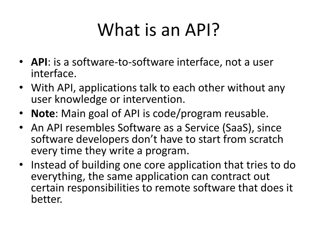 what is an api