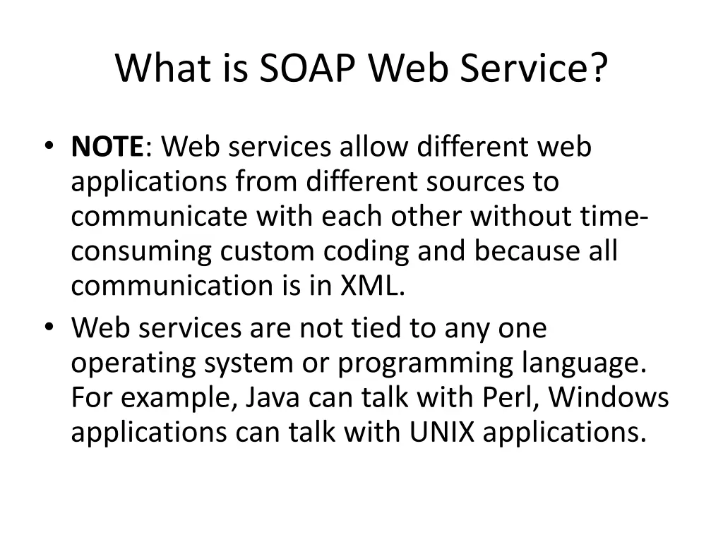 what is soap web service 1