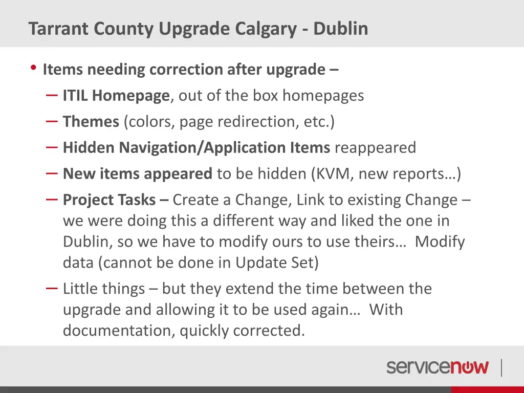 tarrant county upgrade calgary dublin 2
