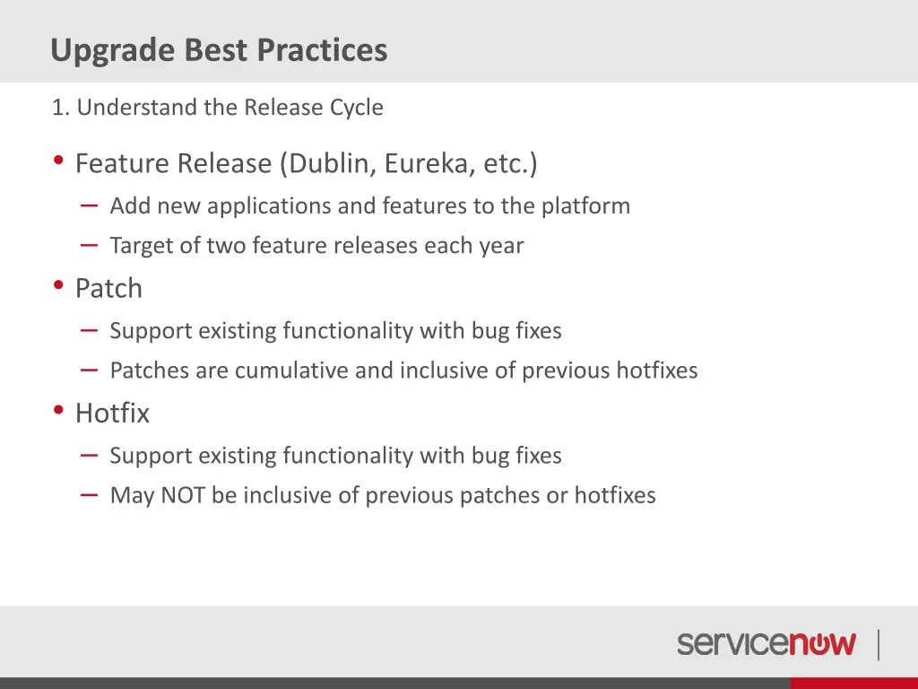 upgrade best practices 1