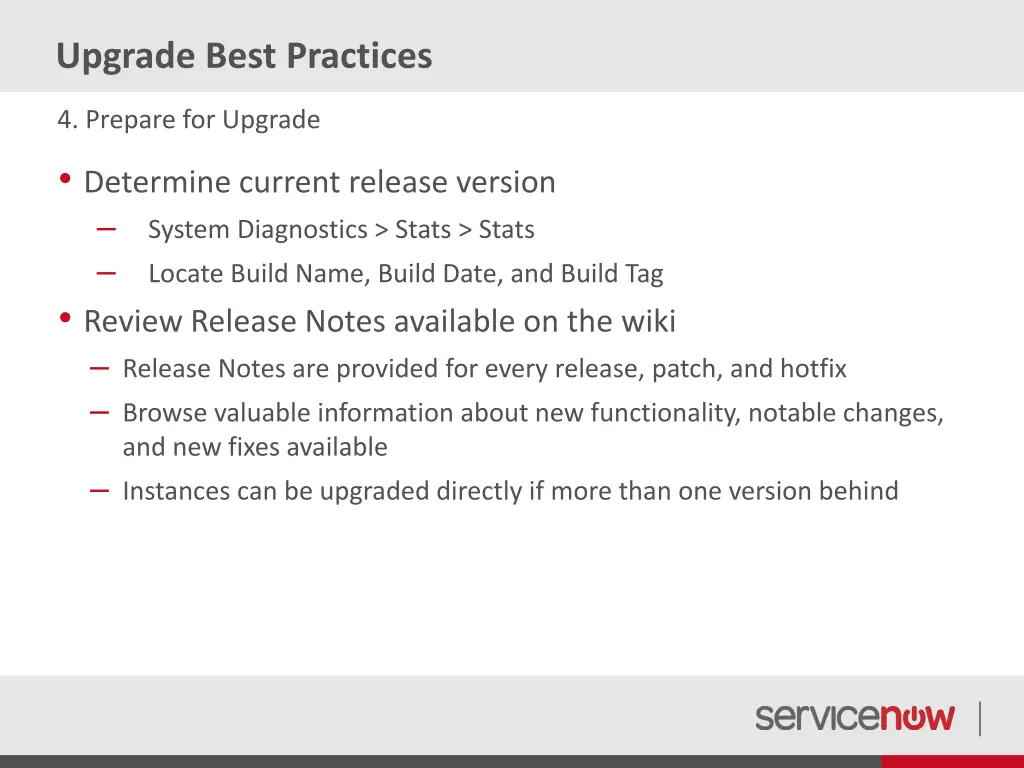 upgrade best practices 4
