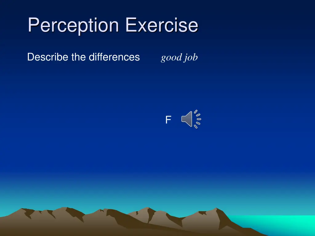 perception exercise 6