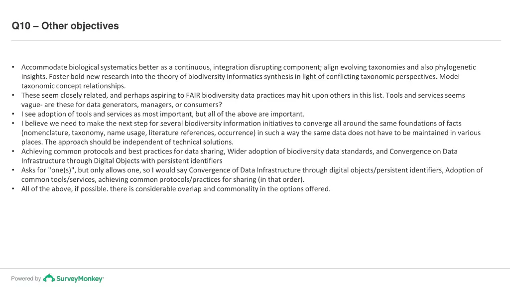 q10 other objectives