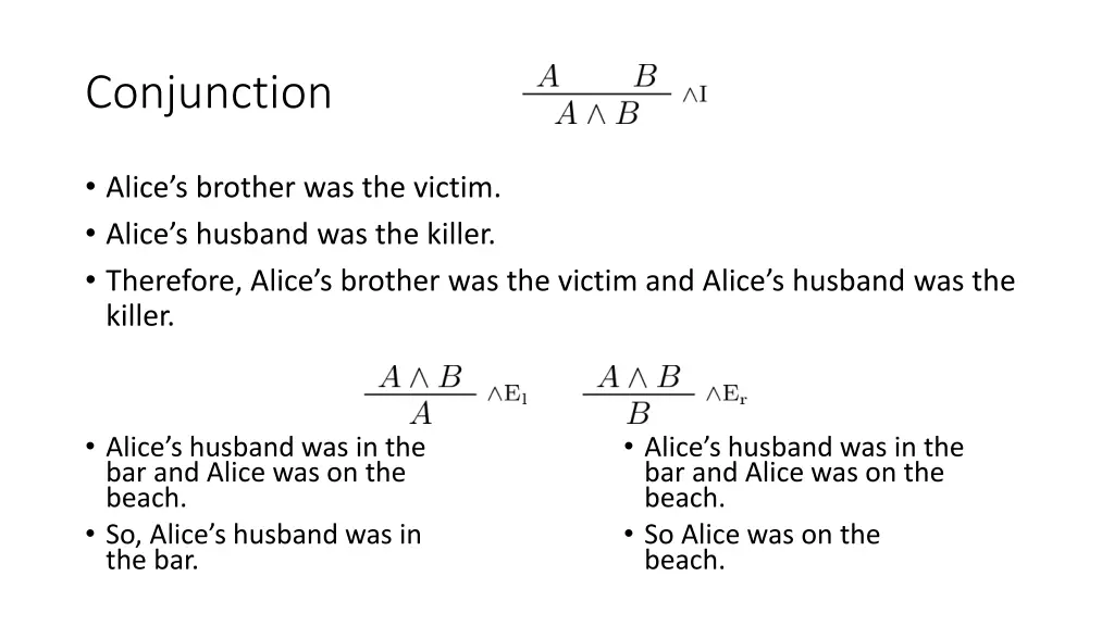 conjunction