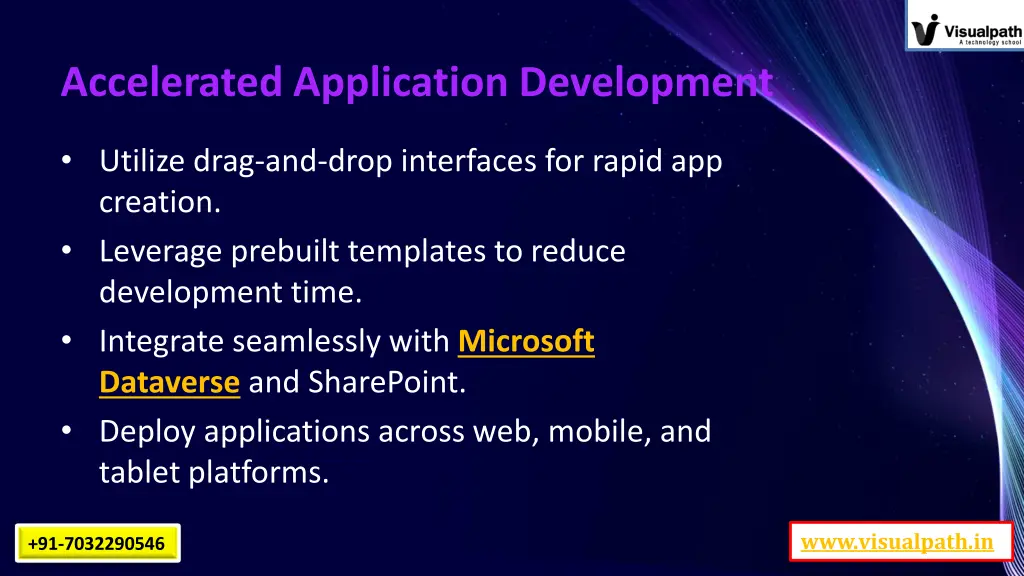 accelerated application development