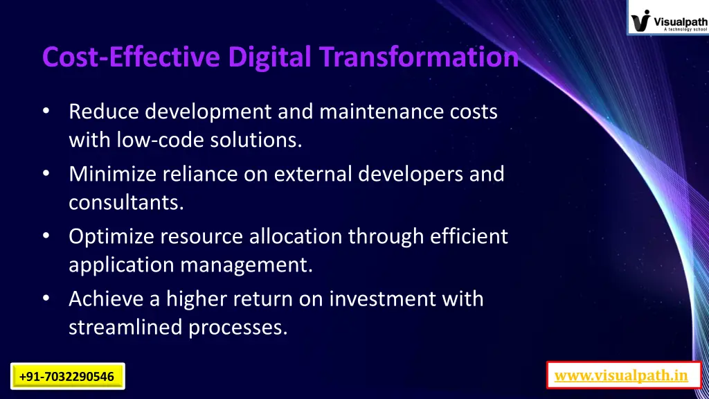 cost effective digital transformation